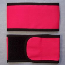 Plain Wrap Armband - Fuschia Pink & Black